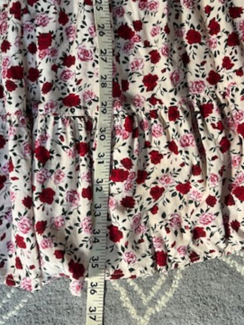 Dokotoo Summer Casual Boho Floral V Neck Short Sleeve Sundress Women's Large - Picture 10 of 13
